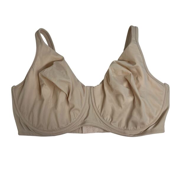 Liz & Co 40DD Bra Gentle Lift Unlined Underwire Beige Tan Adjustable Strap 16411 - Picture 2 of 15